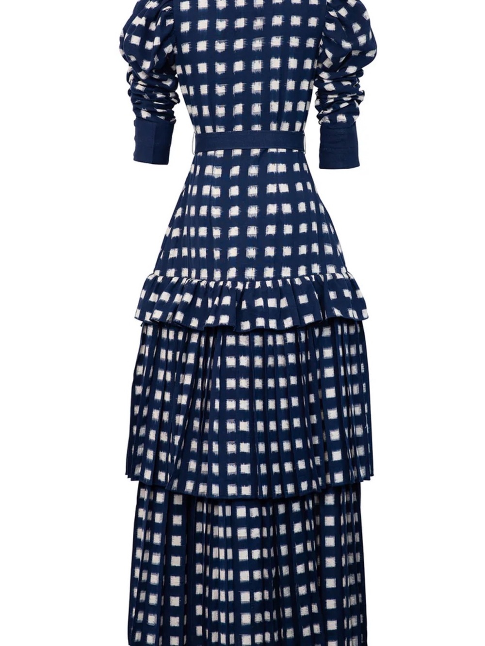De Castro Lapis Lazuli Dress in Navy and White Checker NWT - Picture 5 of 6